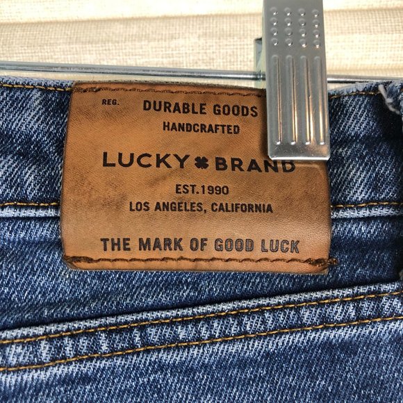 Lucky Brand Distressed Straight Jeans Minimalist Trending Timeless - Picture 8 of 12